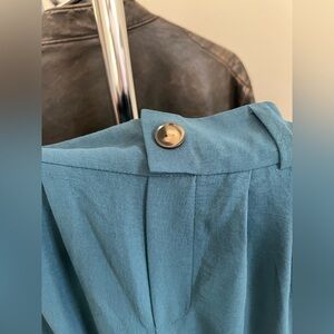 Blue Soft Business Attire Pants